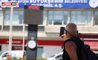 Aydın’da termometreler 44 dereceyi gördü