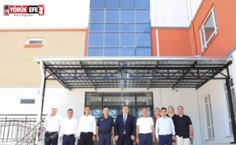 Kaymakam Taş, Köşk Adnan Menderes İlkokulu inşaatında incelemede bulundu