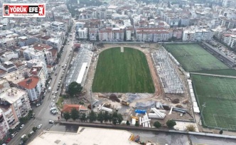 Adnan Menderes Stadyumu’nda çim serildi