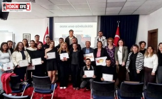 Eğitimleri tamamladılar, AFAD gönüllüsü oldular