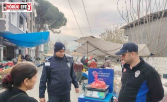 Germencik’te pazarlarda ’kontrol kantarı’ uygulaması devam ediyor