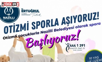 Nazilli Belediyesi’nden otizmli çocuklara spor kursu