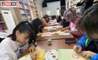 Gençler tezhip sanatını uygulamalı öğrendi
