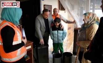 Kuşadası’nda evler ve yürekler dayanışmayla ısınıyor