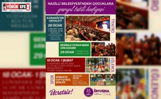 Nazilli Belediyesi’nden çocuklara yarıyıl tatili hediyesi