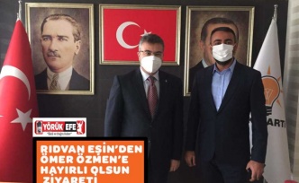 RIDVAN EŞİN’DEN ÖMER ÖZMEN’E HAYIRLI OLSUN ZİYARETİ