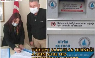 TÜRKİYE SAKATLAR DERNEĞİ AYDIN ŞUBE HIZ KESMEDEN ÇALIŞIYOR