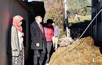 Başkan Güler, Akçaköy’de evleri yanan Anlaş Ailesi’ni ziyaret etti