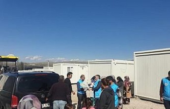 Germencik Müftülüğü deprem bölgesinde faaliyetlerine devam ediyor