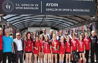 Aydın Gençlik ve Spor İl Müdürü Fillikçioğlu şampiyon öğrencileri ağırladı