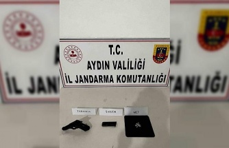 Didim’de uyuşturucu ve tabanca ele geçirildi