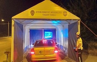 Çine’de sürücüler ’yaşam tüneli’ ile bilgilendirildi