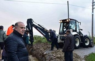 İncirliova’da sağanak yağış sonrası mücadele gece boyunca sürdü