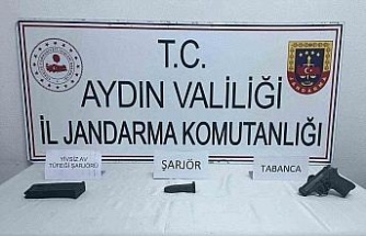 Köşk’te ruhsatsız av tüfeği ve tabanca ele geçirildi