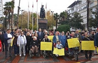 Nazilli’de ’Gazze’de engelli’ olmaya dikkat çekildi