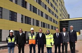 Aydın Şehir Hastanesi’nde inşaat çalışmaları sürüyor