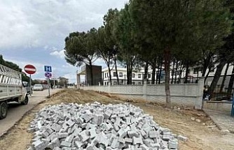 Karacasu İlçe Devlet Hastanesi’nin yolları yapılıyor