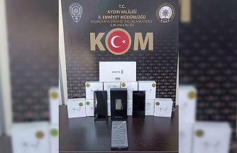 Aydın’da 200 bin TL değerinde kaçak telefon ele geçirildi