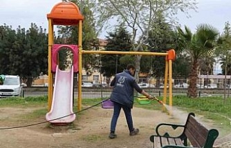 Nazilli Belediyesi’nden parklarda yaz hazırlığı