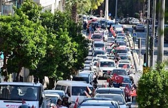 Aydın’da Gazze için konvoy düzenlendi