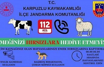 Jandarmadan Kurban Bayramı öncesi hırsızlık uyarısı
