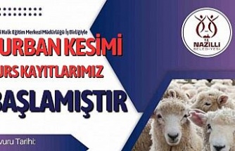 Nazilli Belediyesi’nden Kurban Kesim Kursu