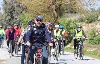 Serçin Yılanbalığı Festivali’ne bisikletçiler renk kattı