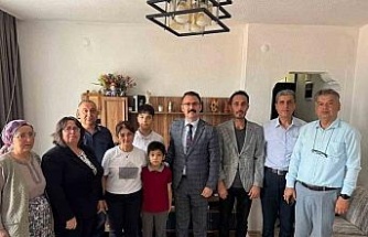 Kaymakam Ateş, şehit ailesi ile görüştü
