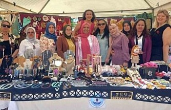 Köşklü kursiyerler el emeği ürünlerini sergiledi