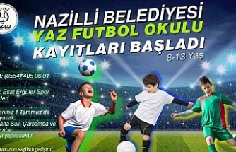 Nazilli Belediyesi Yaz Futbol Okulu kayıtları başladı