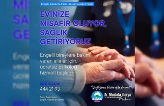 Söke Belediyesi’nin ücretsiz psikolog desteği, engelli bireylerin evlerinde verilecek