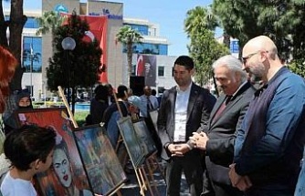 Söke’de minik yüreklerden "Eksik Parçam Sensin" sergisi