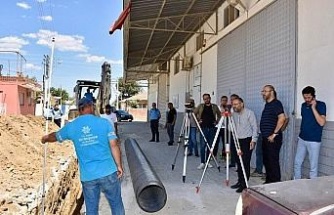 Germencik’te yağmur suyu altyapı çalışmaları sürüyor