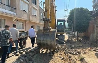 Yenipazar’da yol ve kaldırım çalışmaları devam ediyor
