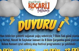 Koçarlı’da festival tarihi ertelendi
