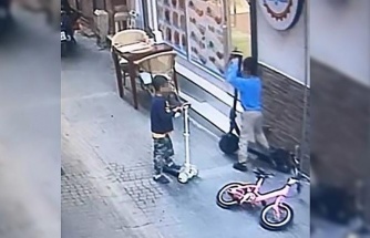 Boyundan büyük scooter’ı çaldılar
