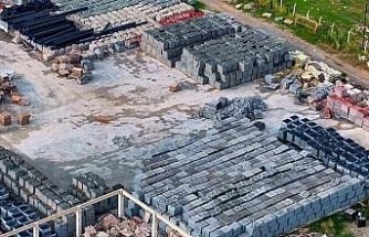 Didim Belediyesi, parke taşlarını kendisi üretiyor