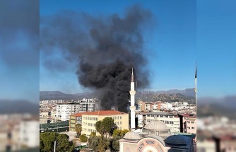 Nazilli’de eski kütüphane binasında yangın