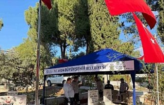 Aydın Büyükşehir Belediyesi’nden mezarlıklarda yoğun çalışma