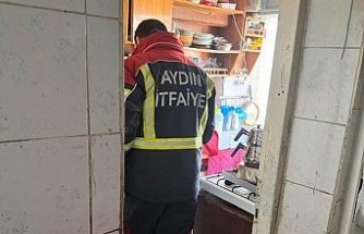 Çamaşır makinesinden çıkan yangın panikletti