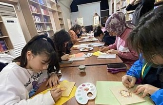 Gençler tezhip sanatını uygulamalı öğrendi