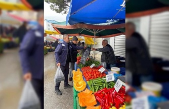 Germencik’te semt pazarında sıkı Denetim