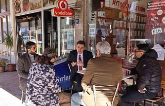 Kaymakam Gündoğdu çarşı esnafıyla buluştu