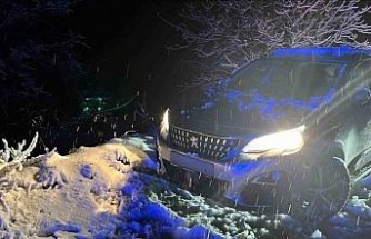 Köşk’te kar yağışı nedeniyle mahsur kalan ailenin yardımına jandarma koştu