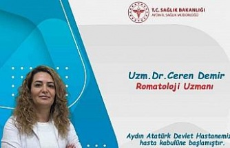 Aydın Atatürk Devlet Hastanesi’ne yeni Romatoloji Uzmanı Demir göreve başladı
