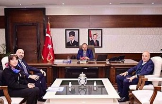 Başkan Arıkan tarihi yapılar için Vali Canbolat ile görüştü