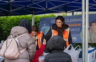 Öğrencilere ikinci dönemin ilk beslenme çantaları ulaştırıldı