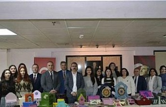 Sultanhisar’da el emeği göz nuru eserler sergilendi