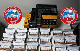 Durdurulan araçtan kaçak tütün çıktı