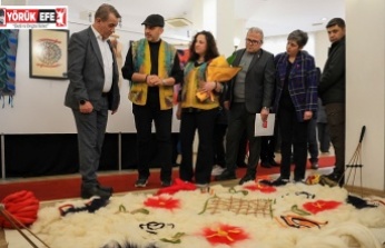 “AŞK BİR DİRENİŞTİR” KEÇE SERGİSİ EFELER’DE SANATSEVERLERLE BULUŞTU